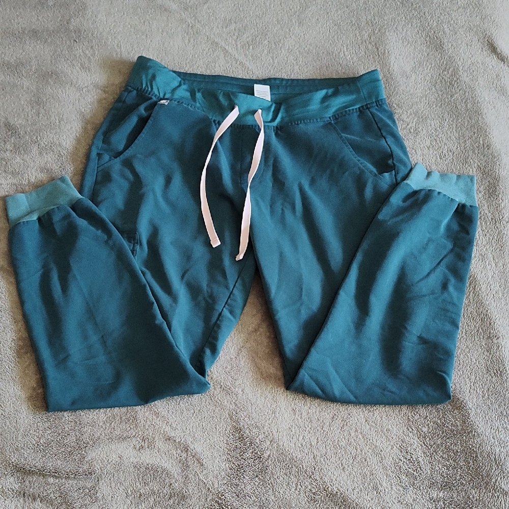 Teal Cozy Drawstring Joggers
